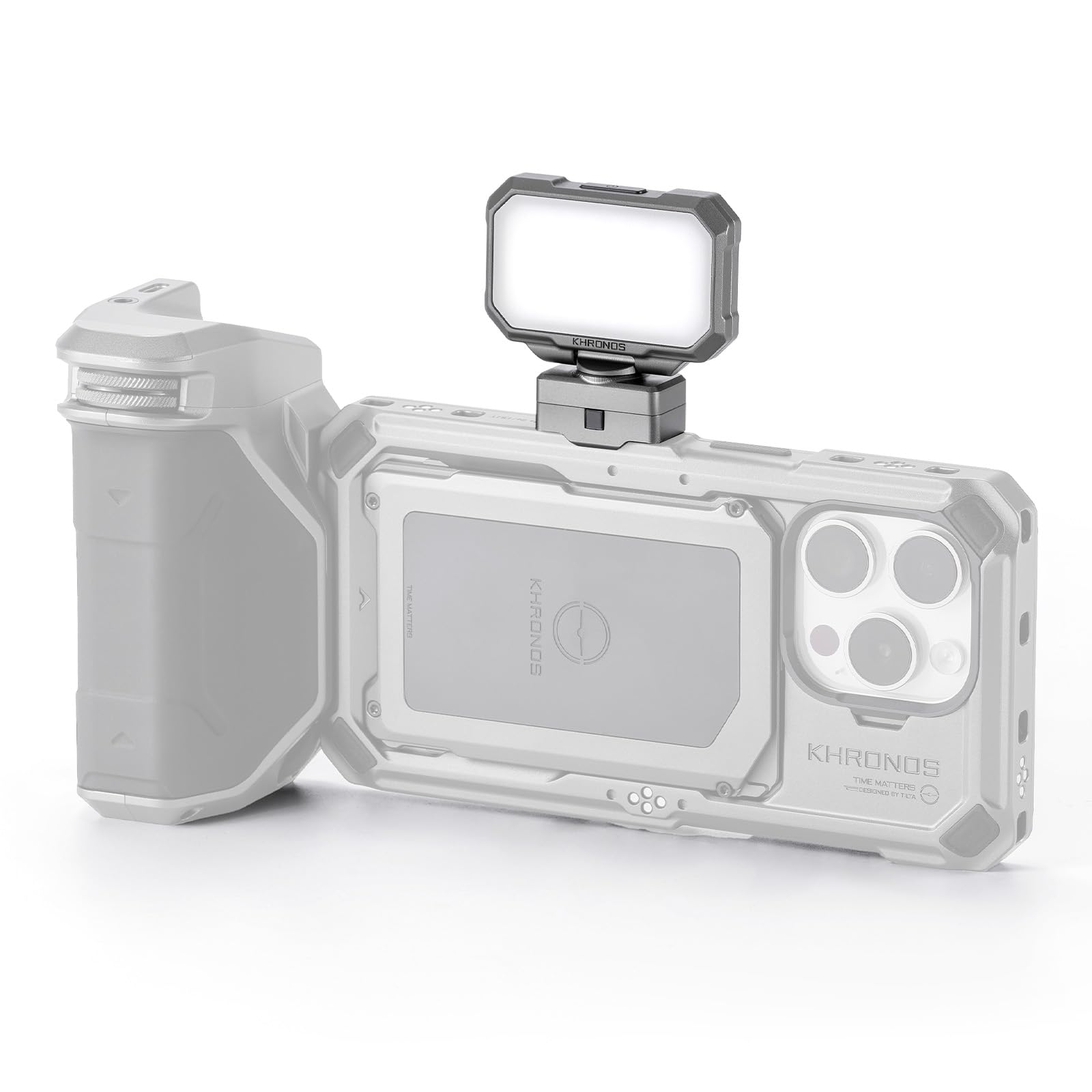 Tilta Khronos Mini LED Panel (Daylight) (Space Gray) - Rotatable Structure | Three Brightness Levels | Compact Design | Secure | Lightweight