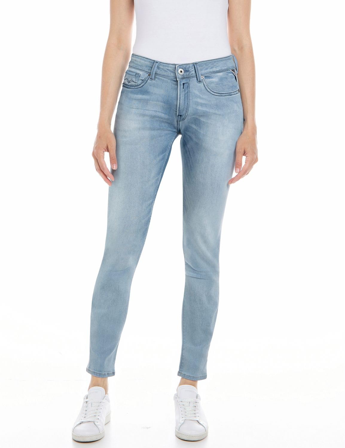 Replay women's jeans with power stretch, blue (Light Blue 010), 27W / 30L
