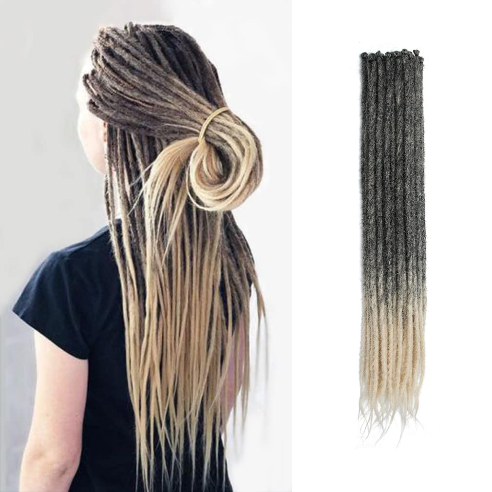 Amazon.com : 20 Inch Thin 0.6cm Dreadlock Extensions Soft  display picture 1