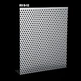 lochblech aluminium balkon Kostenloser Wunschzuschnitt Lochbleche Alu, Stahl Verzinkt, Edelstahl 1,5mm Zuschnitt individuell auf Maß NEU günstig (RV8-12-Verzinkt-1000 mm x 500 mm)