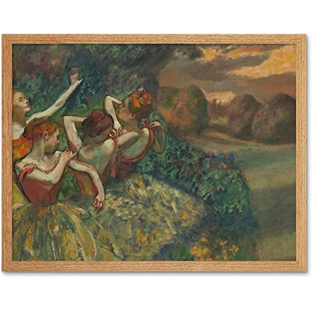 Edgar Degas Four Dancers Unframed Wall Art Print Poster Home Decor Premium