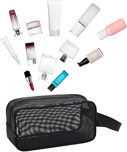 Miniatura 7 de Moyad Organizador de ducha de malla portátil, bolsa de aseo para dormitorio universitario, artículos esenciales para niñas, chicos, bolsa de