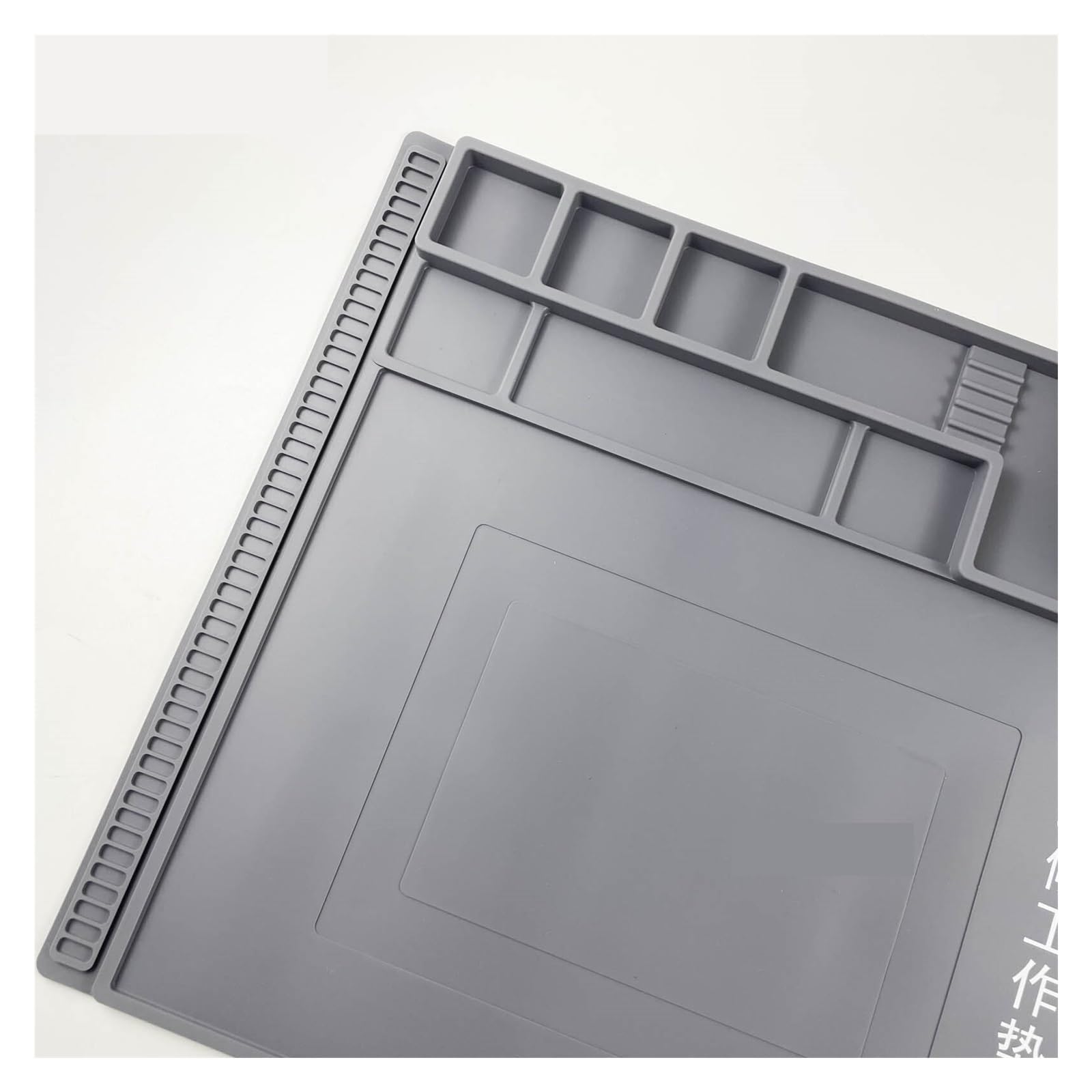 tappeti da lavoro per saldatura Tappetino di riparazione 40 * 30cm tappetino isolante anticorrosione for saldatura resistente alle alte temperature tappetino for banco da lavoro di riparazione(Gray)