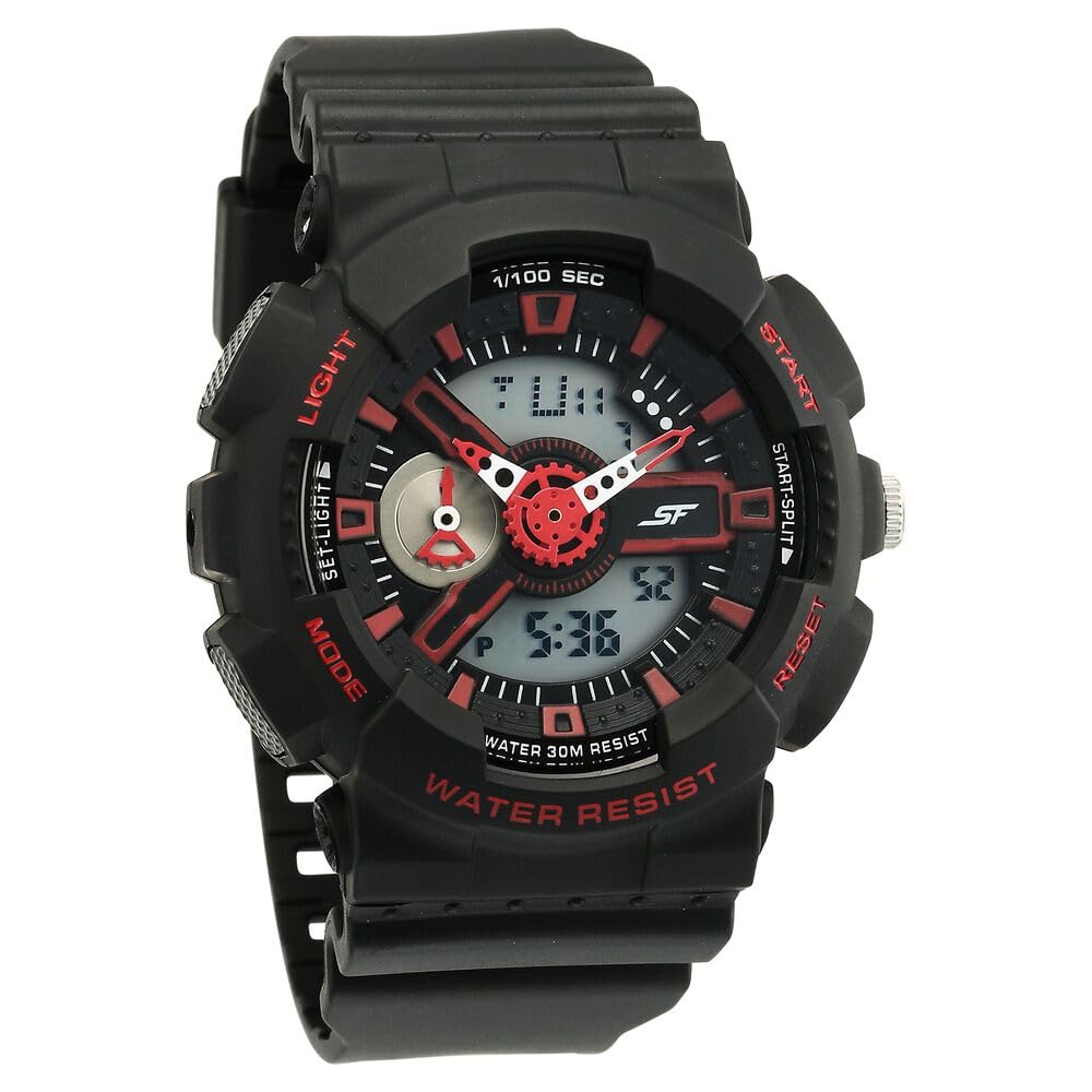 SF Dreamer Series Quartz Digital Analog Digital Black Plastic Strap for Men-77132PP03W (B0CSPH276G) Amazon Price History, Amazon Price Tracker
