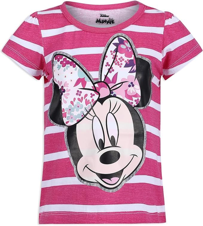 Disney Girls' 3 Pack Minnie Mouse T-Shirts4