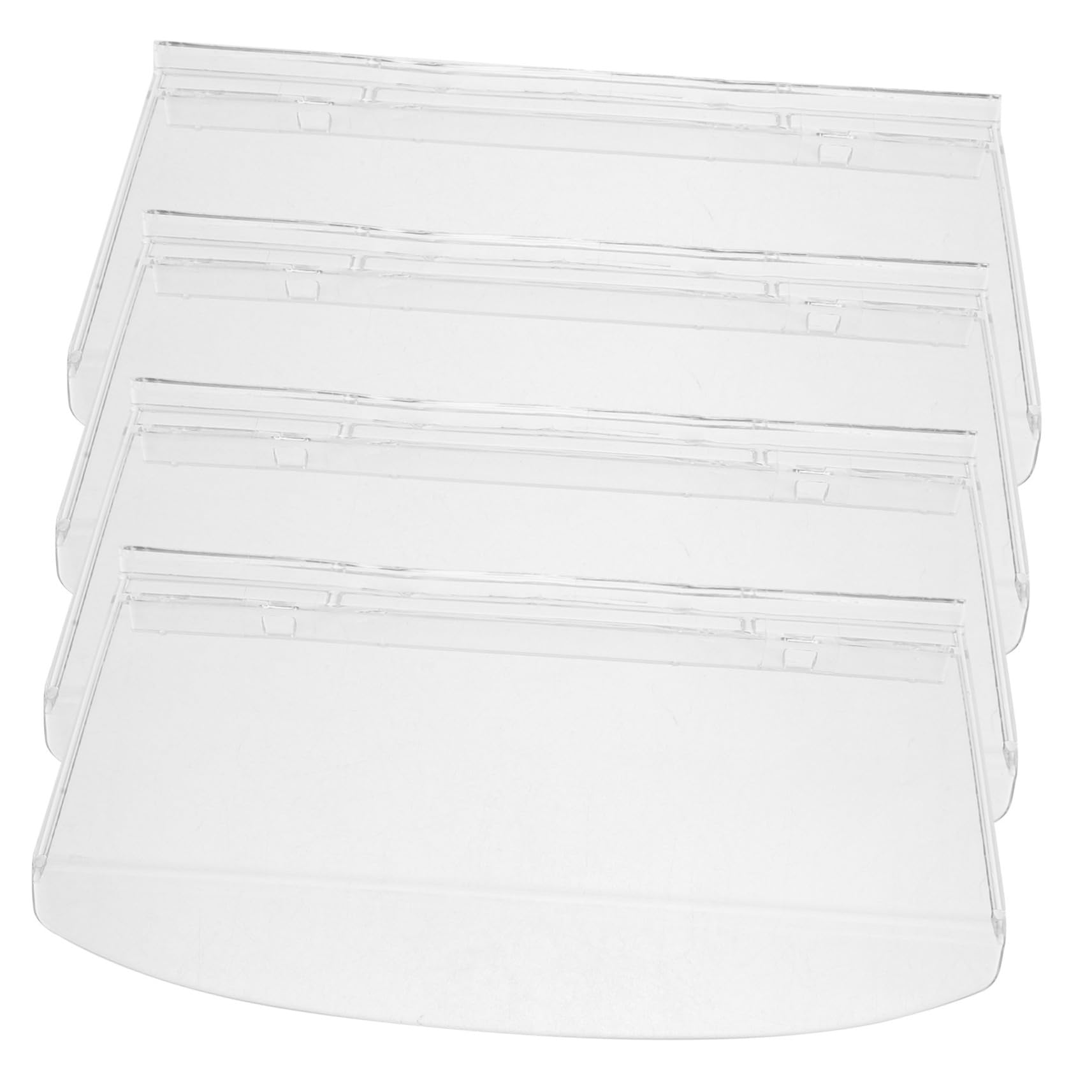 ULTECHNOVO 4 Pack Slatwall Shoe Mount Shoe Display Shelf for Retail Plastic Slatwall Shelves