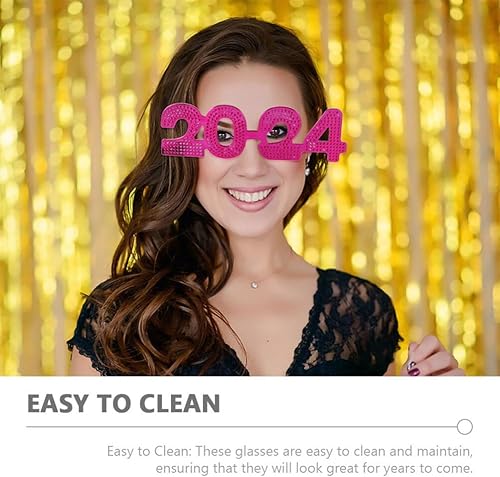 Miniatura 5 de 3 lentes de Año Nuevo 2025 para fiesta de fotomatón, accesorios divertidos para celebración de Nochevieja