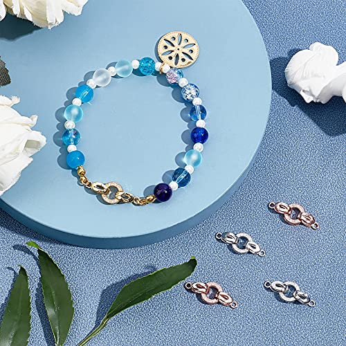 Chgcraft B08C9B53XW 5 Set 25Mm Brass Micro Pave Cubic Zirconia Fold Over Clasps Oval Shaped Long-Lasting Mixed Color Clasps For Bracelet Necklace Anklets Jewelry Making Pendant Connector thumb #5