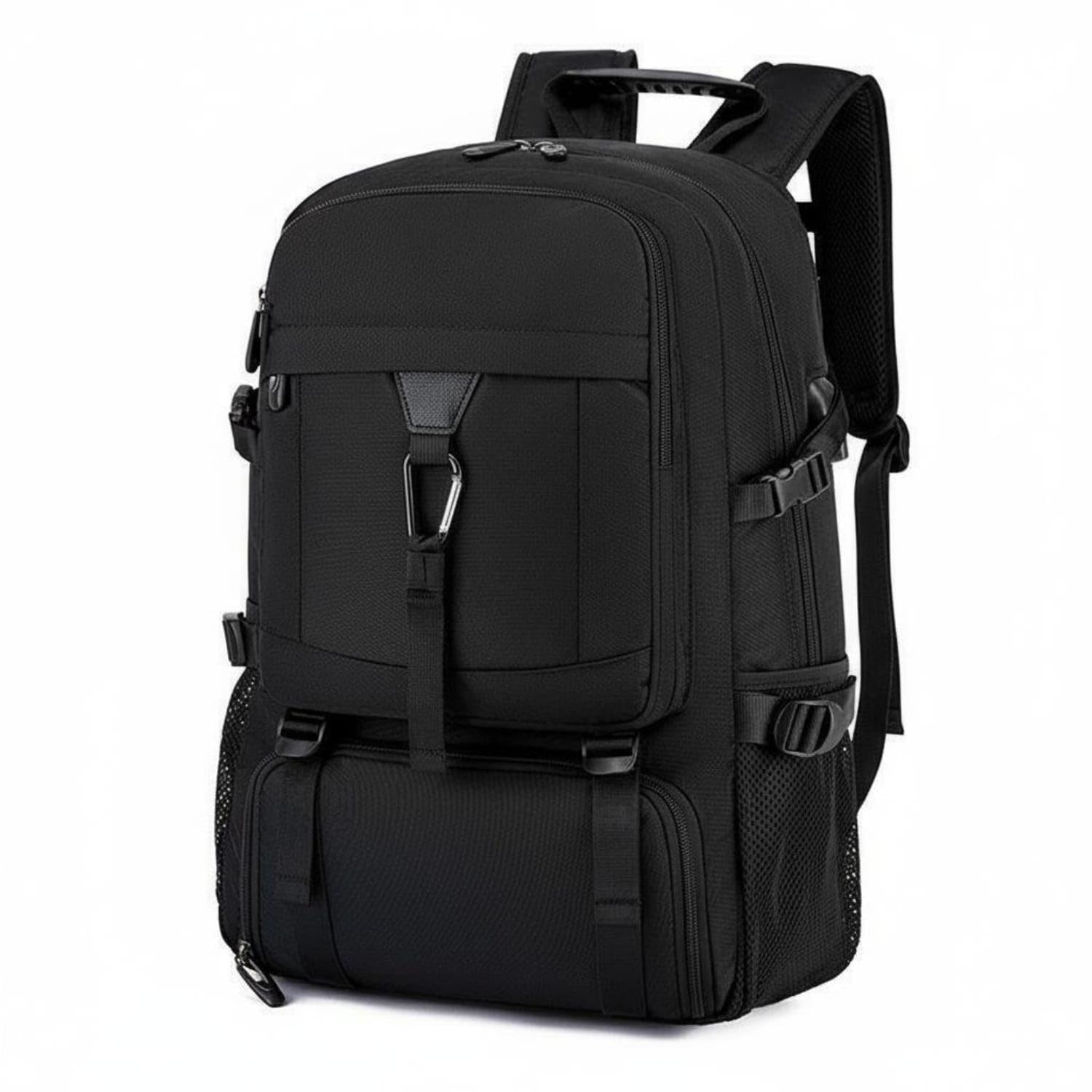 Large Capacity Travel Backpack Water Resistant Luggage Backpack Long-Lasting Travel Rucksack Multi-Compartment for Men, Work, 60L, No Logo Normal-image-44