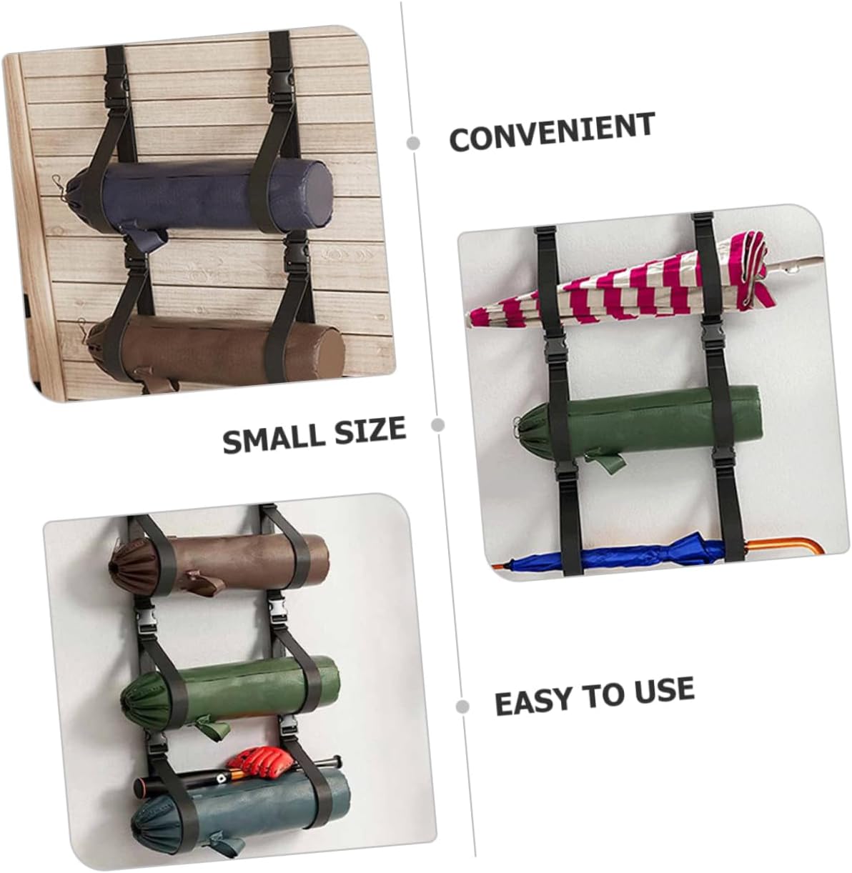 Generic 2pcs Adjustable Wall Storage Straps Versatile Hanging Storage for Garage Organization and Workshop Use Belts for Efficient Item Management