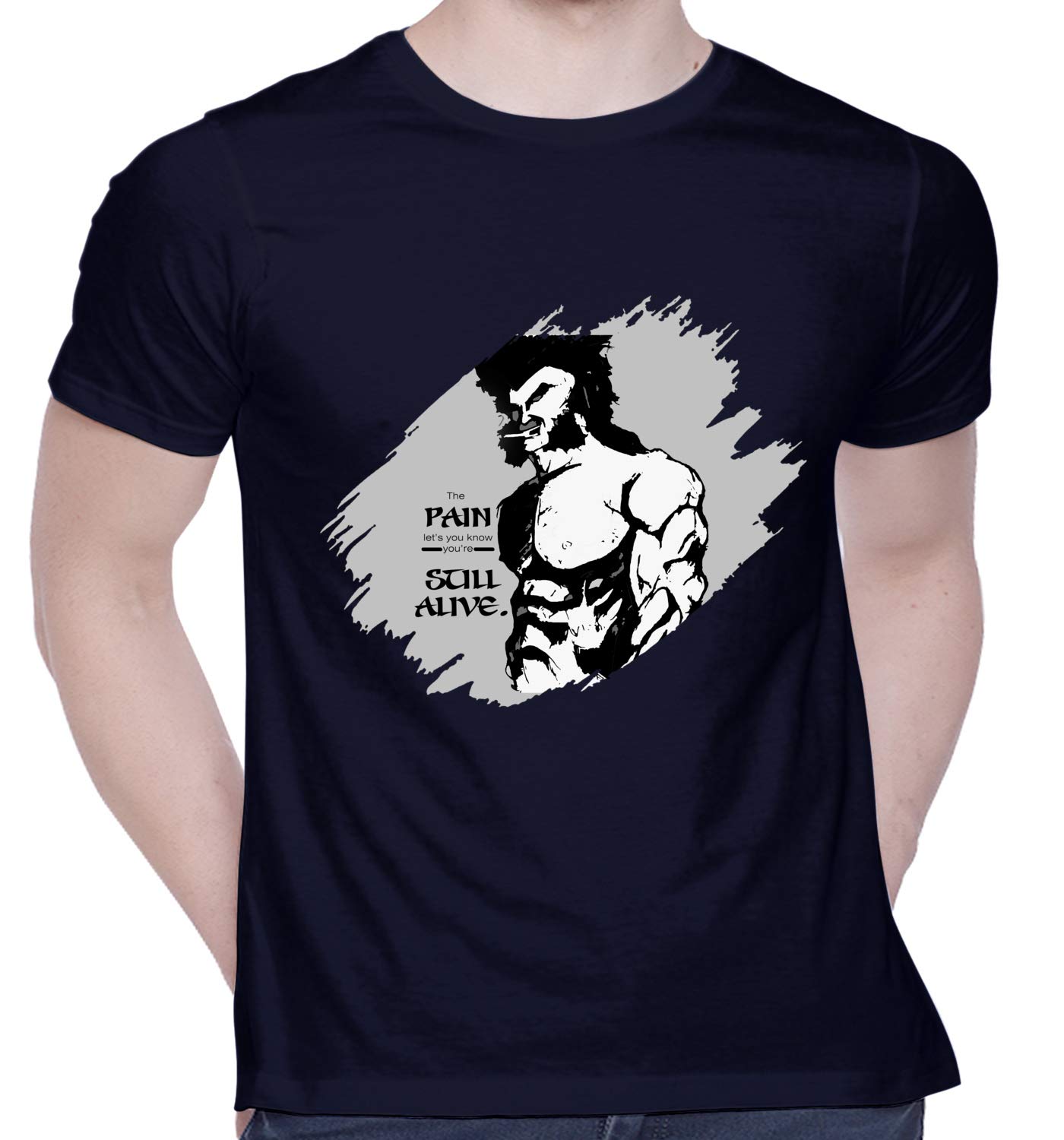 Graphic Printed T-Shirt for Unisex Wolverine Tshirt | Casual Half Sleeve Round Neck T-Shirt | 100% Cotton | D00692-15-image-19