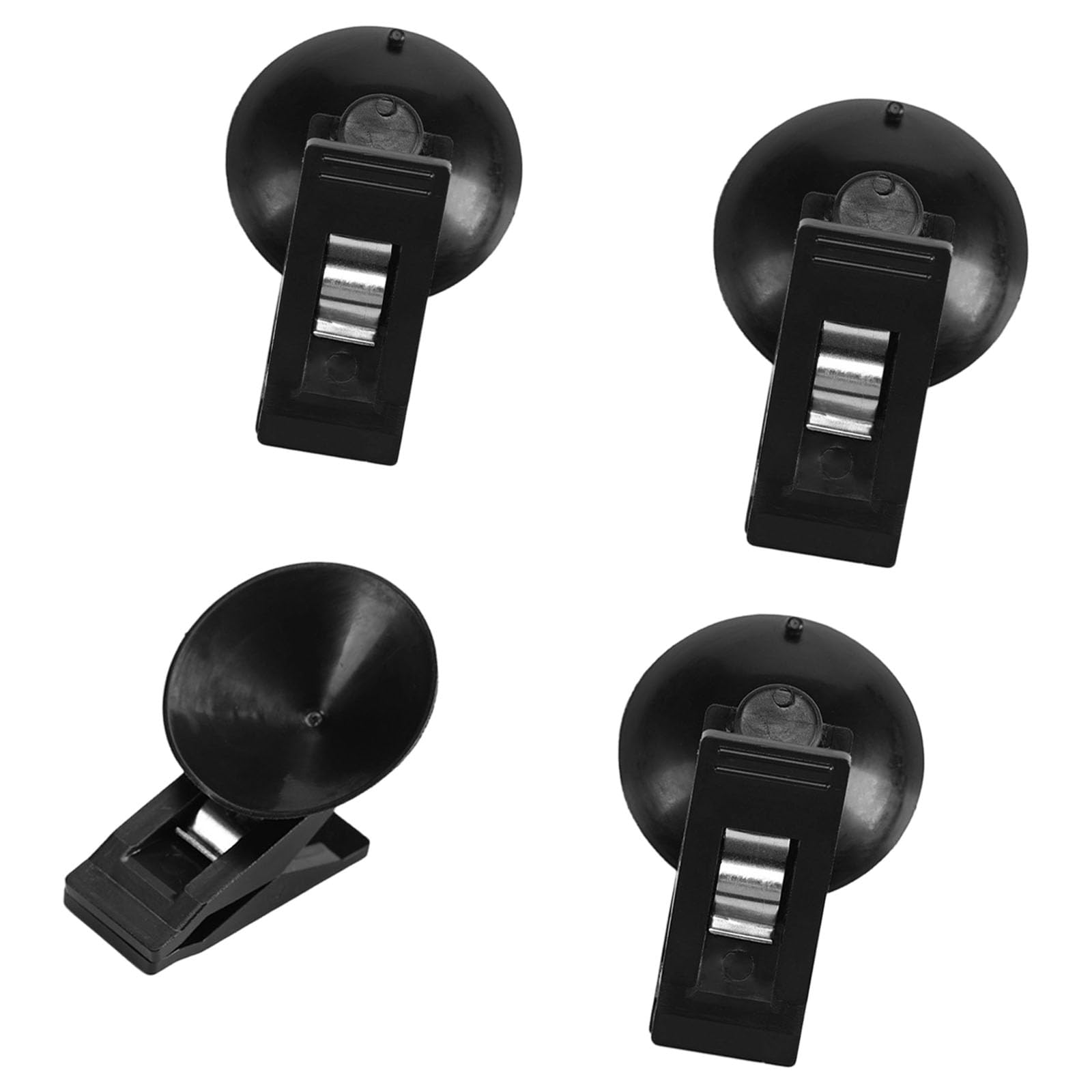 CUNZJIA Car Suction Cup Clip Holder for Curtain Towel Ticket Glasses Cards and Sunshade with Strong Spring Steel Grips