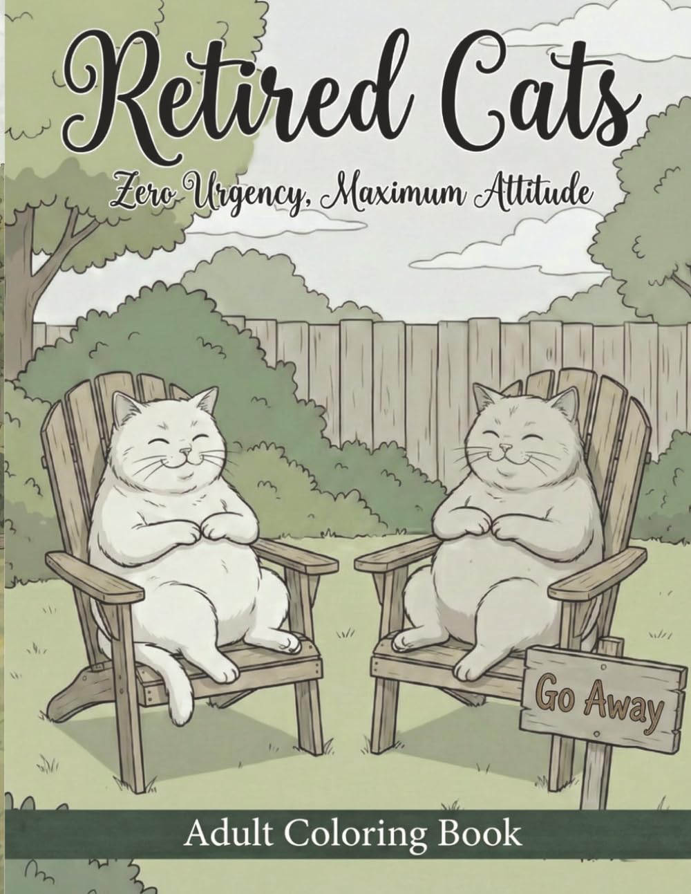 Retired Cats: Zero Urgency, Maximum Attitude: | A Hilarious Adult Coloring Book of Sarcastic Felines