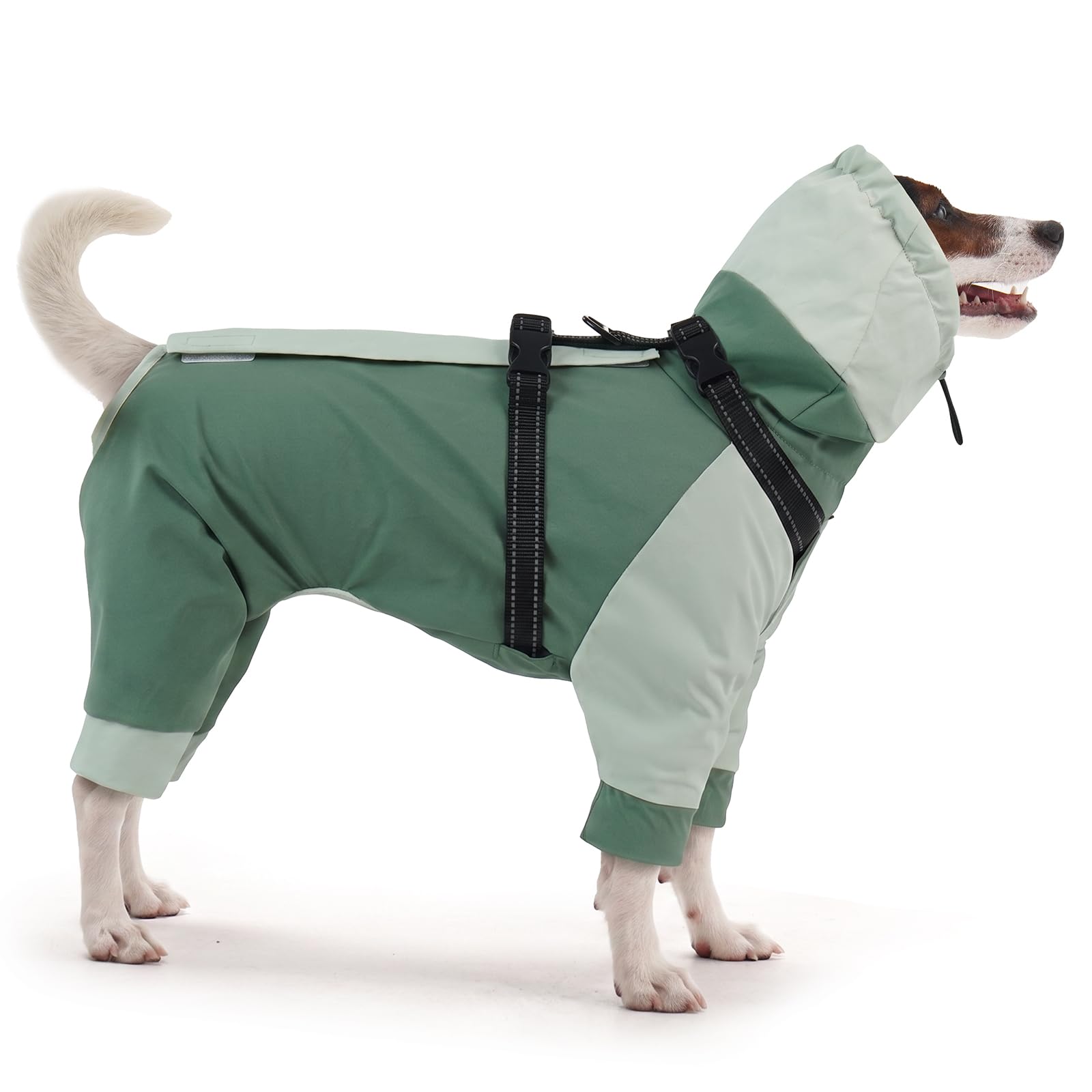 Lelepet Waterproof Dog Coats for Winter, Full Body Dog Jacket with Harness | Fleece Linin…