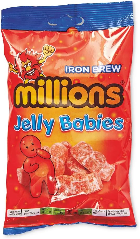 Millions Iron Brew Jelly Babies, 1 Pack, 200g