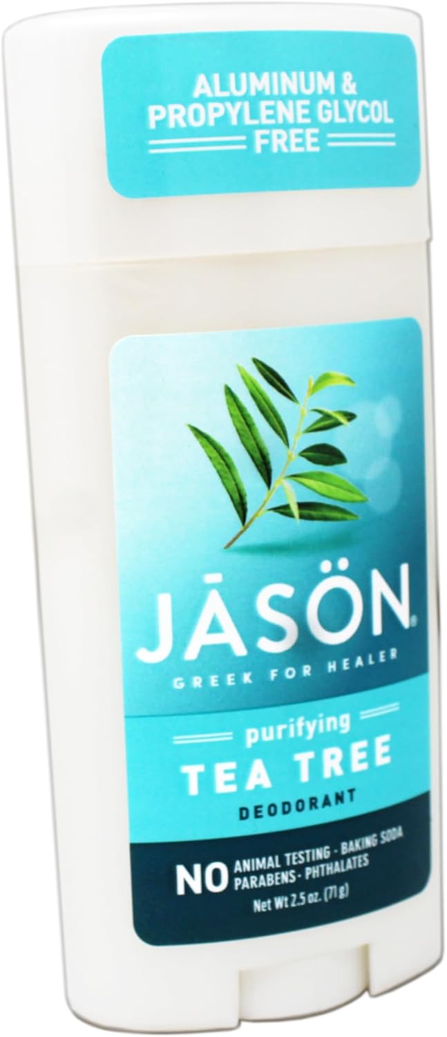 Jason Body Care: Deodorant Stick, Tea Tree Oil 2.5 oz (8 Pack)