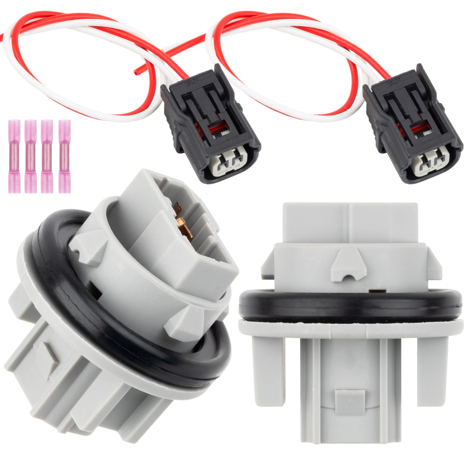 Photo 1 of Svicari Tail Light Socket Holder Connector with Wire Harness (2-Piece)