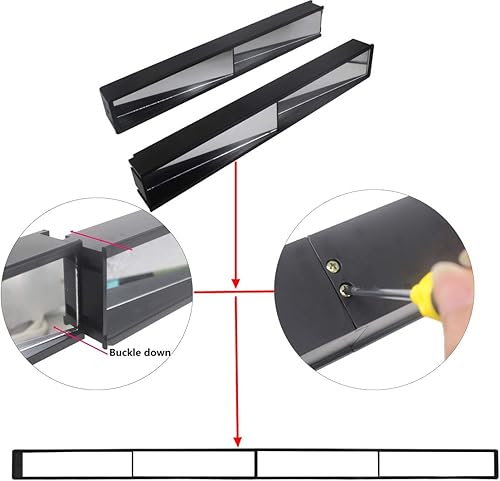 Miniatura 5 de Espejo de carrito de golf - Espejo retrovisor universal de 4 paneles para carritos de golf (EZGO, Club CAR)