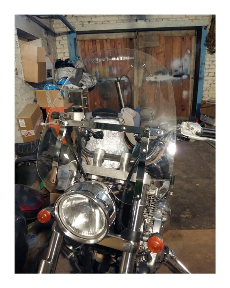 Motocykl Spoiler Deflektor Przednia szyba Dla VT1300 VT1800 VT 1300 1800 SC C1 CX CXA 7/8" Lub 1" uchwyty kierownicy ekran przednia