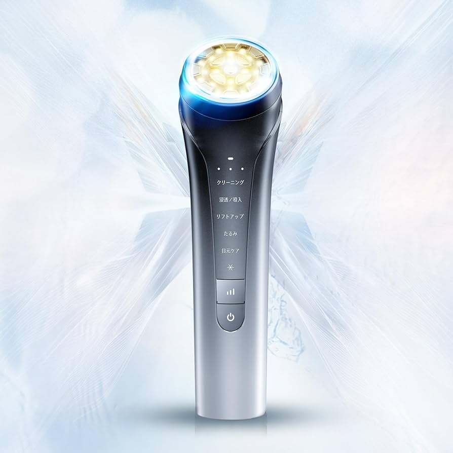 美顔器 美容器 自宅用美顔器 RF イオン導入 EMS 微電流 自宅エステ Amazon.co.jp: 美顔器 美容器 自宅用美顔器 RF美顔器 イオン導出