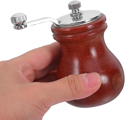 Miniatura 5 de Molinillo de sal de pimienta manual de madera, núcleo de cerámica marrón claro, herramienta de molienda recargable para sal marina del Himalaya,