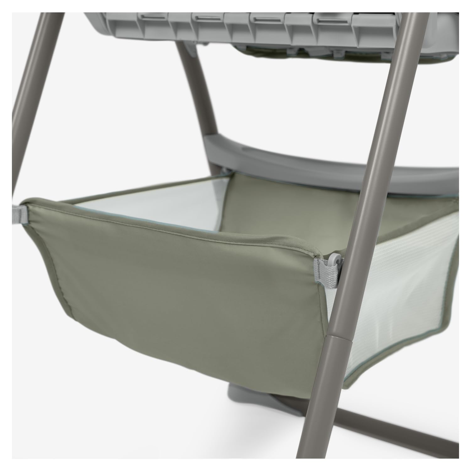 hauck Sit N Fold – Trona Plegable para Bebé y Niños desde 6 Meses hasta 15 kg | Silla de Comer Ergonómica con Arnés 5 Puntos - Respaldo y Bandeja Ajustables - Gran Cesta