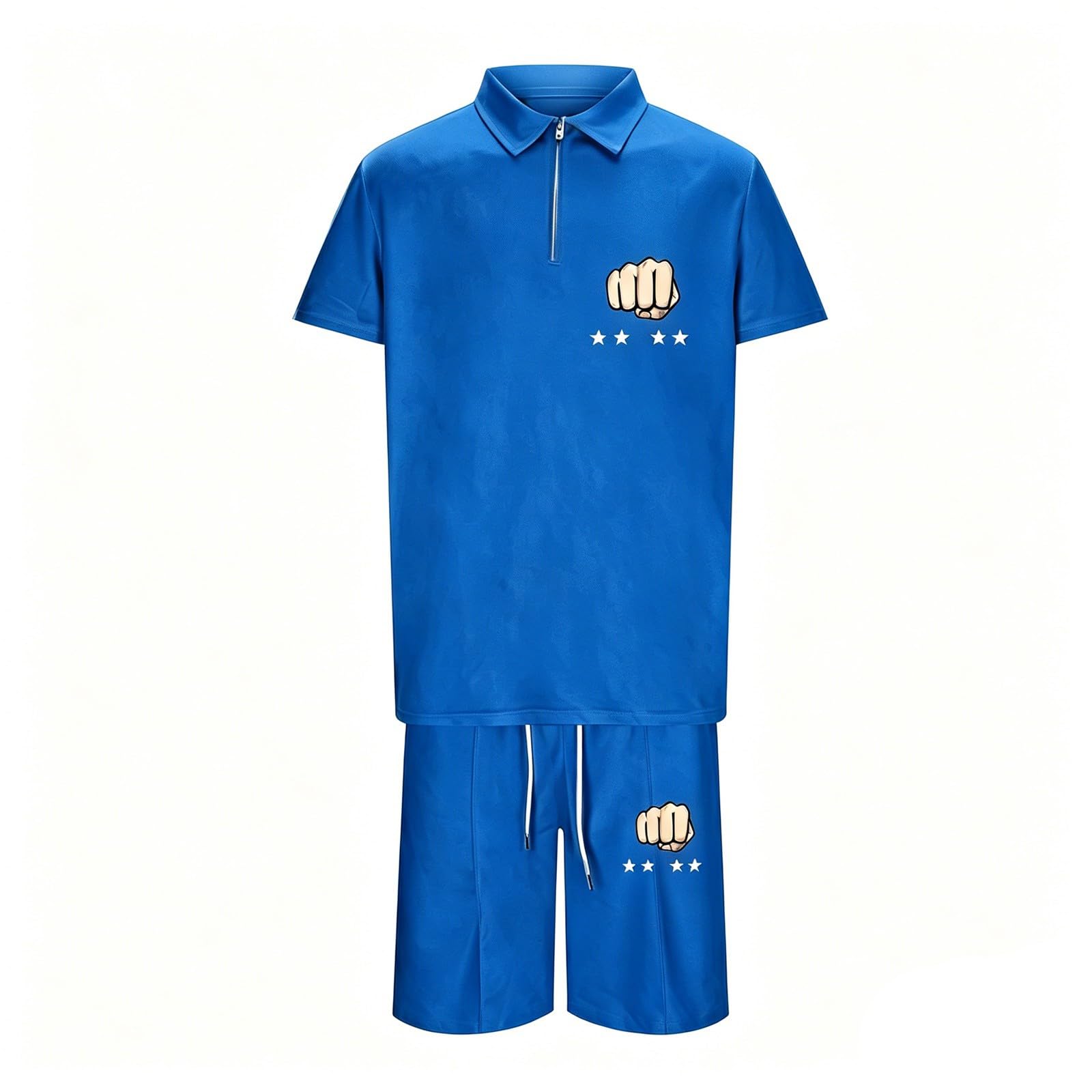 Tenue d'été 2 pièces pour homme avec imprimé noix de coco pour le sport et loisirs