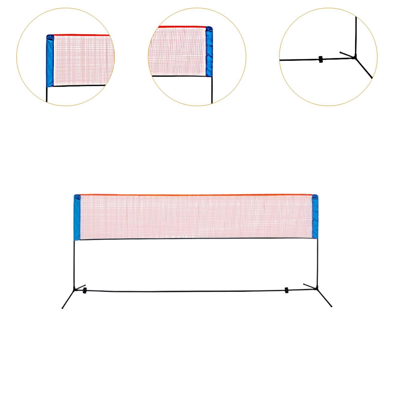 Fenteer Set Rete Badminton con Borsa per Tennis E Pickleball