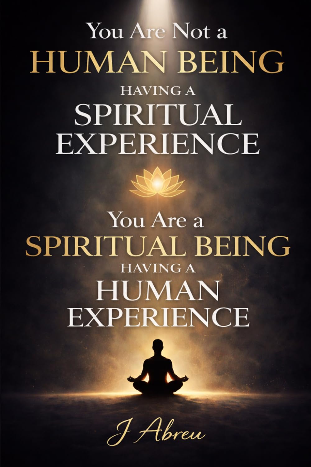 You Are Not a Human Being Having a Spiritual Experience: You Are a Spiritual Being Having a Human Experience