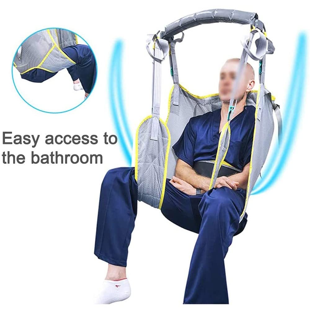 Arnés Elevación Paciente Cuerpo Completo, Grúa de Paciente, Eslinga De Elevación con Accesorios De Bucle,para Posicionamiento Y Elevación De La Cama,Enfermería, Fácil de Usar(No Incluye grúa)