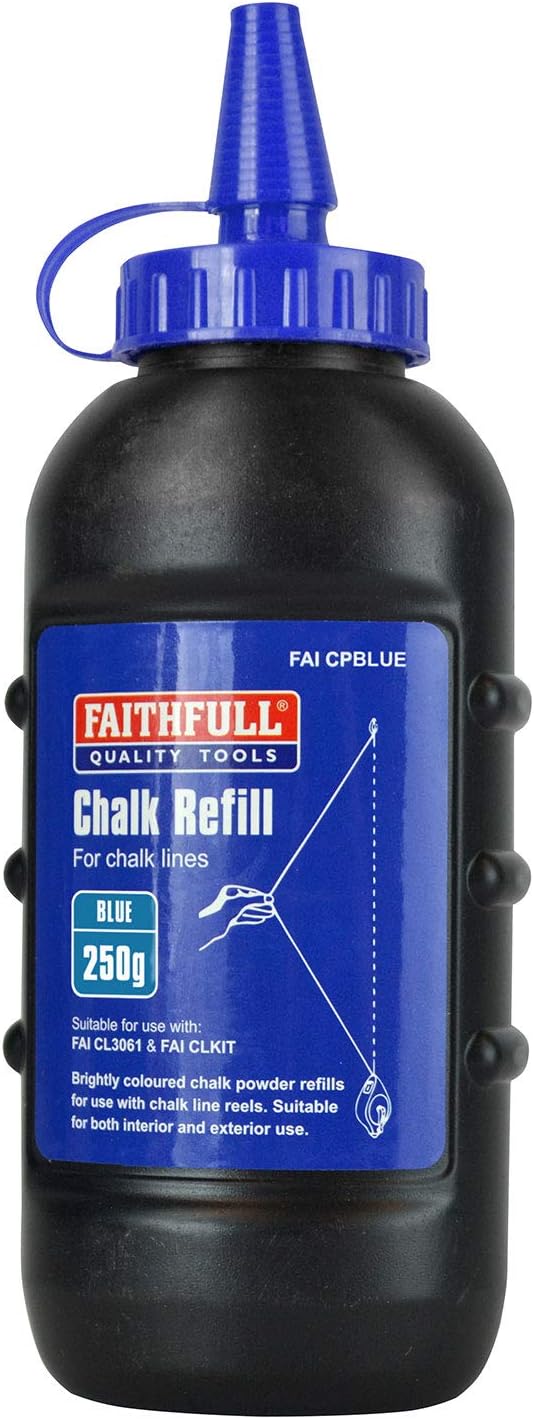 Faithfull FAICPBLUE Builders Chalk Line Powder Refill Blue