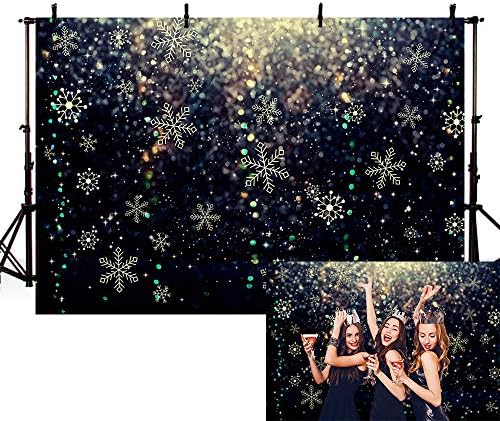 Snow Bokeh Backdrop For Photography Winter Snowflake Glitter Dots Photo - View #10