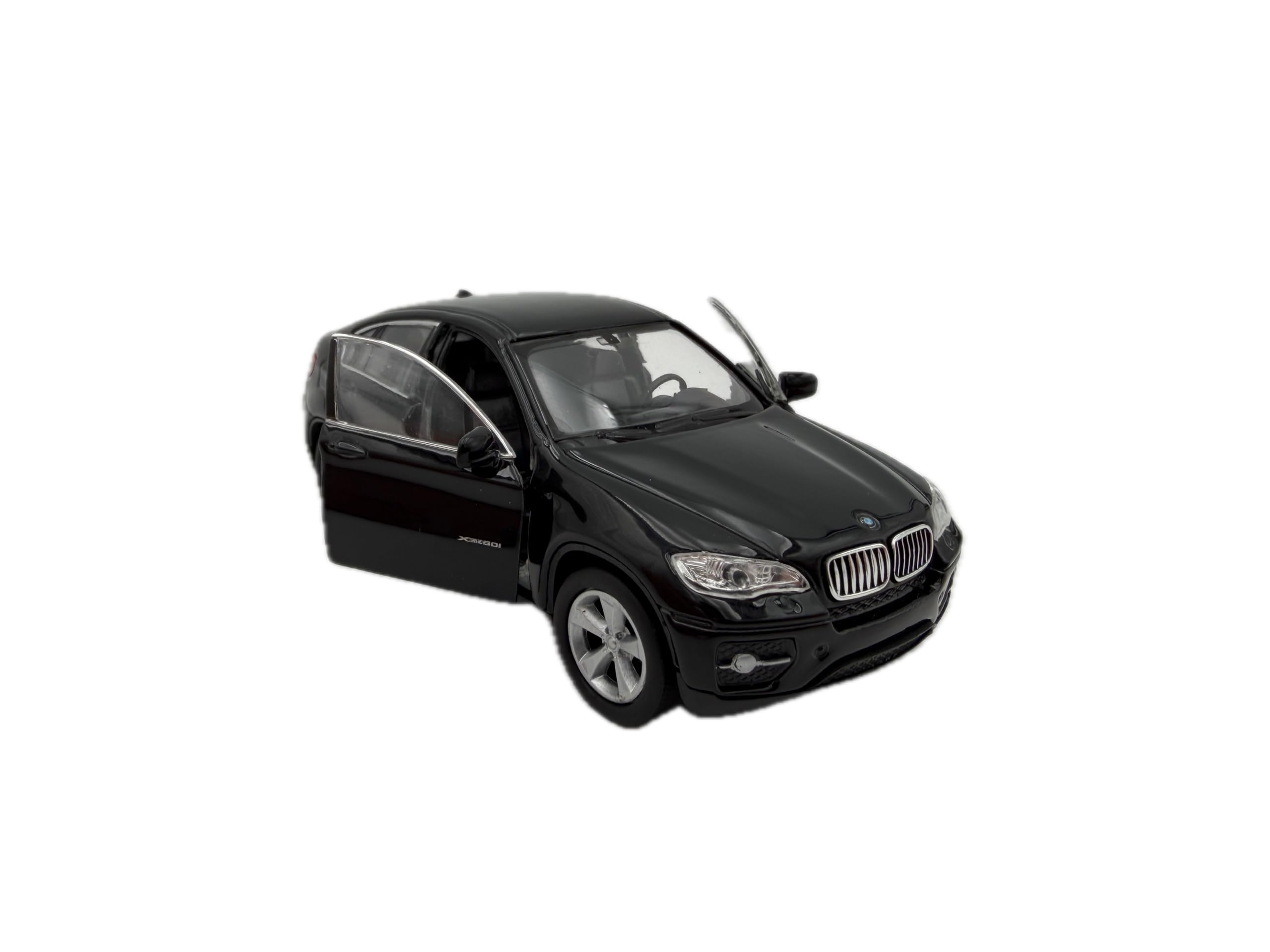 Dromader Welly Modellino auto BMW X6 SUV, in miniatura, scala 1:39, nero