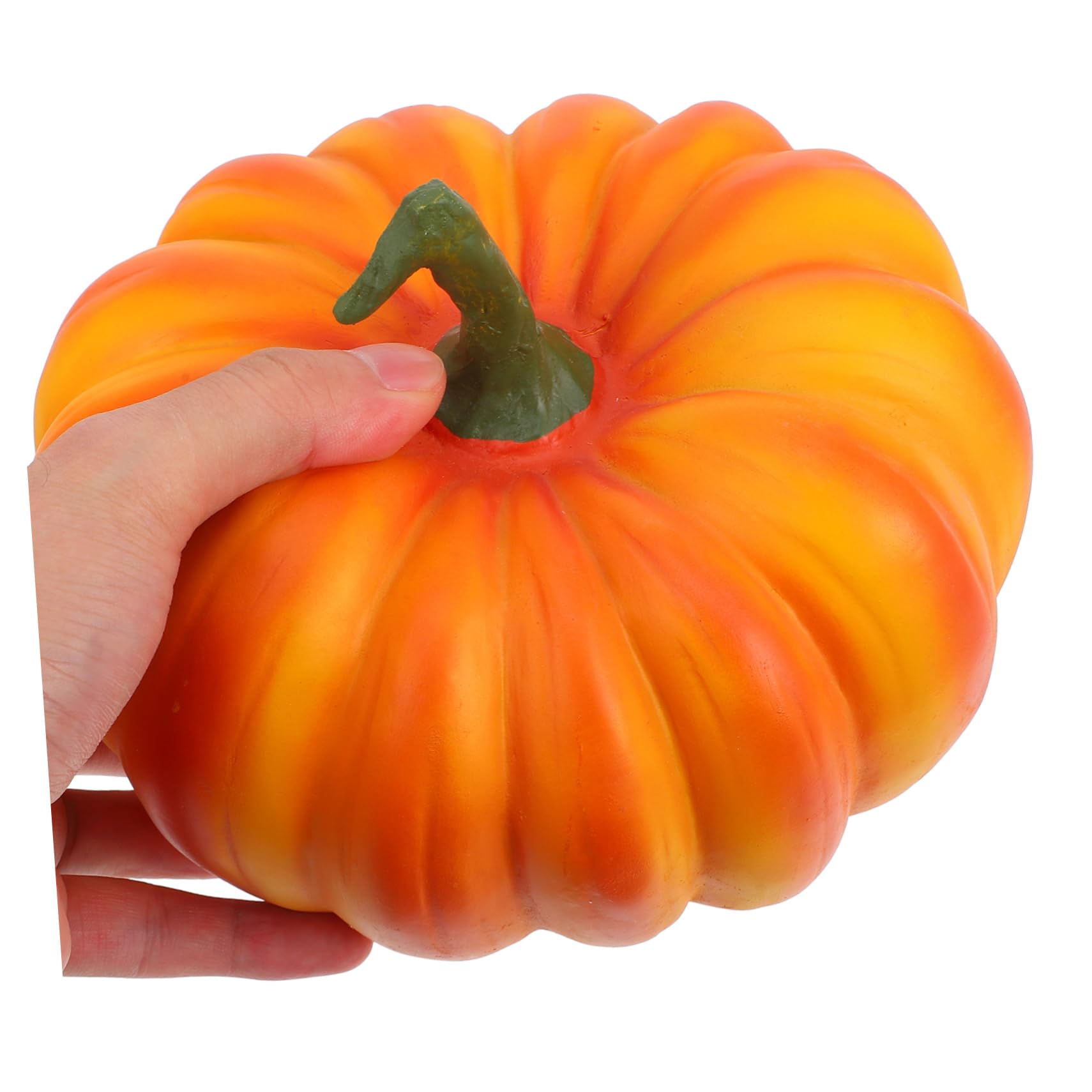 1stück Künstlicher Kürbis Resin Für Halloween-dekoration Realistisch Und Vielseitig Für Herbstliche Festlichkeiten Und Stimmungsvolle Inneneinrichtung