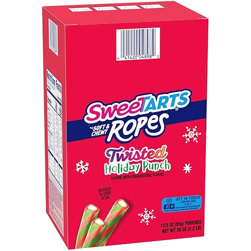 Miniatura 3 de SweeTarts Cuerdas, Holiday Twisted Punch 3oz (paquete de 12)