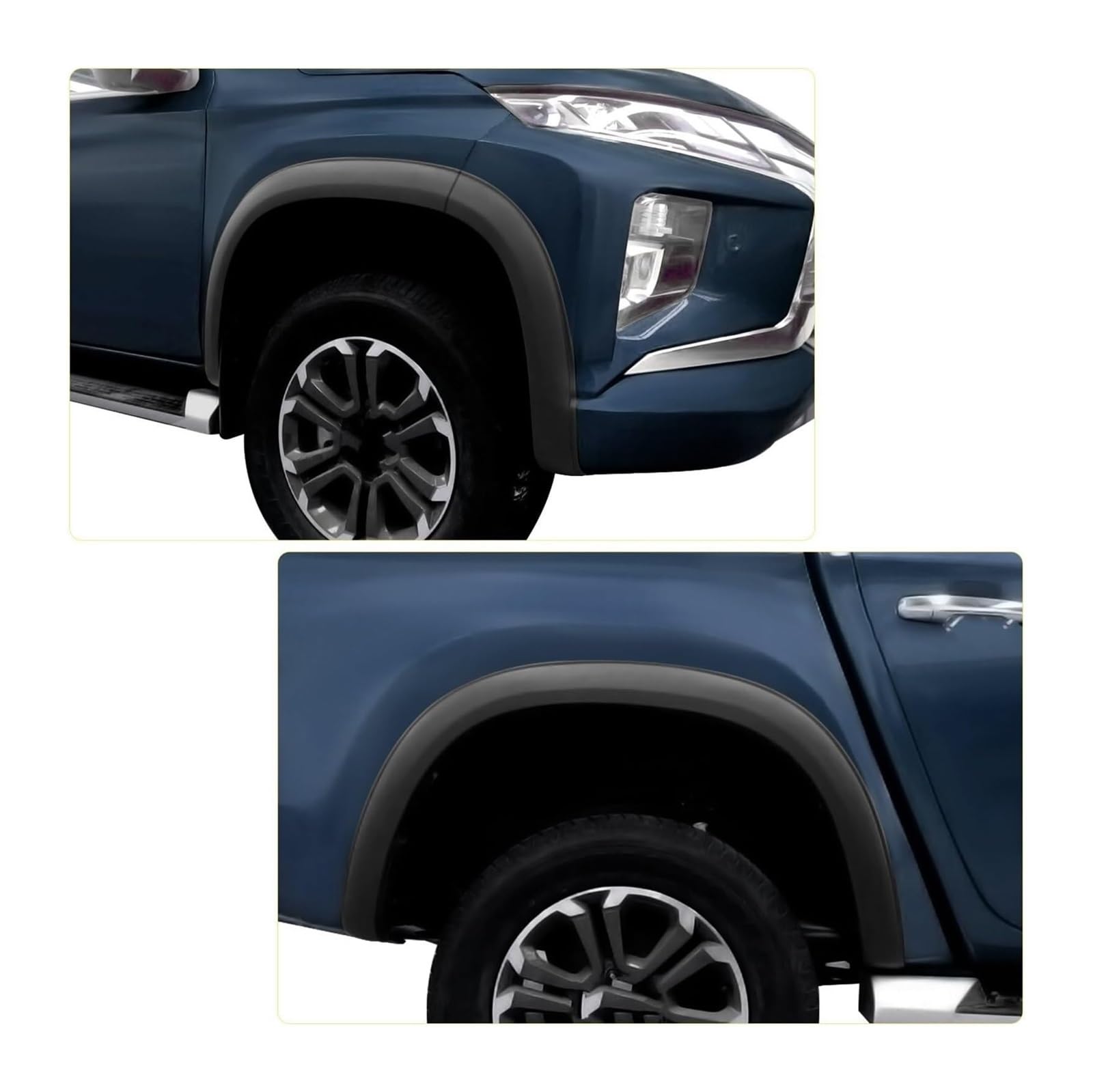 Jeu Bavettes Garde-boue Pour M&ITSUBISHI L200 Pour Montero Pour Triton Pour Strada Pour Strakar Pour Barbarian 2019-2022 Élargisseurs D'ailes Voiture Garde-boue Passage Roue
