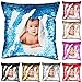 Oyc Original y Creativo Cojín Personalizado Lentejuela, con Foto - Cojín Personalizado de Lentejuelas Reversibles/Almohada Personalizada con Foto, Cojín Lentejuelas Personalizado