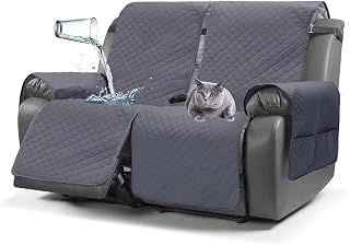 INEARZ Recliner Sofa Covers, Recliner Sofa Covers 2 Seater Waterproof Protector, Recliner Chair Cover For Armchairs With Side Pocket(2 Seater)