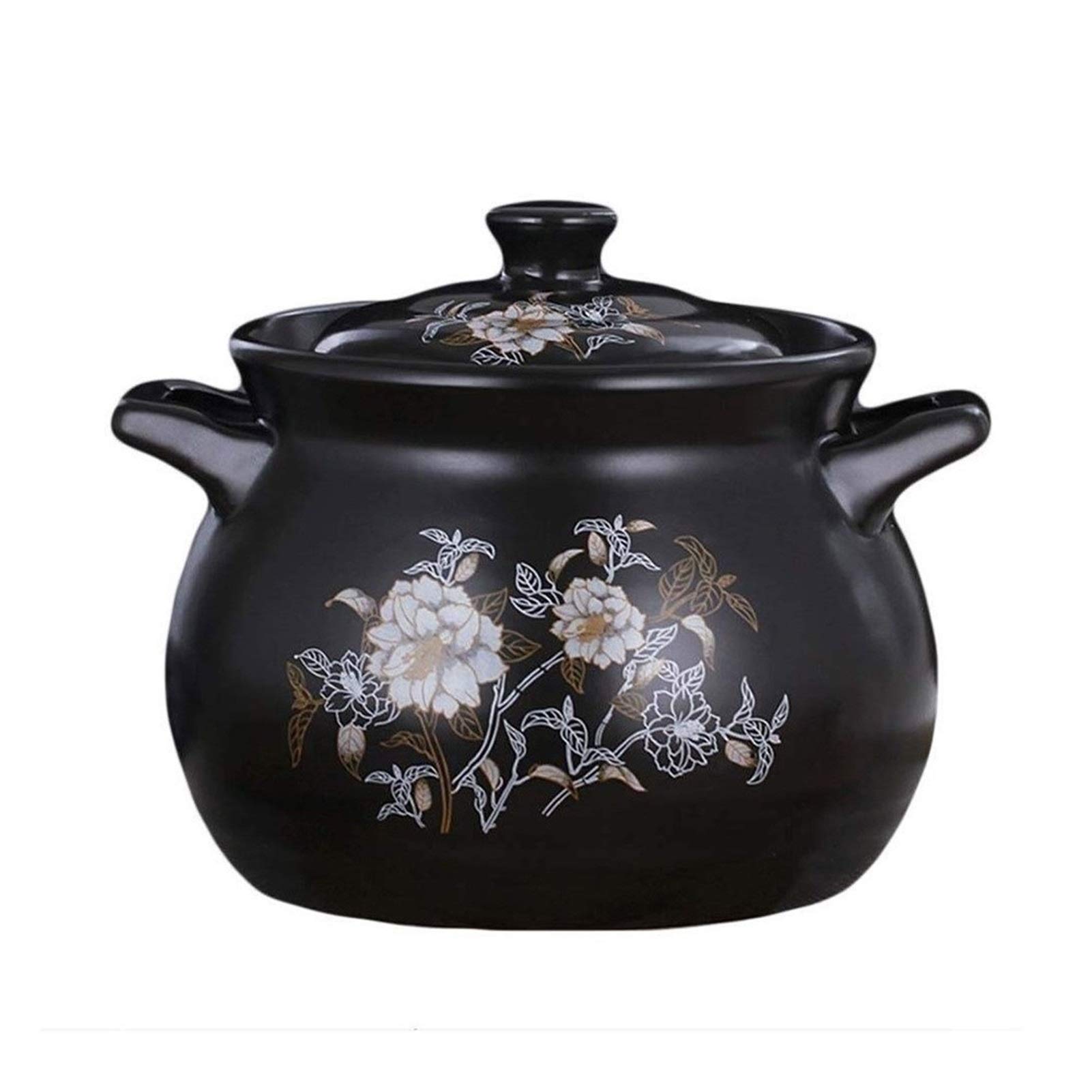 METTEOR Casserole Dish With Lid Cooking Pot Clay For Retro Pattern Ceramic High Temperature Resistant Stewed Provide Healthy Meal To Your Family