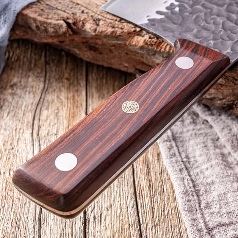 Meat Cleaver,Cleaver Knife 7.5 Inch Professional Chef Knife VG10 Damascus Steel Cook Tools Sharp Japanese Core Blade Japan Vegetable Meat Cutting Kitchen Knives, LAMAJIGA5844