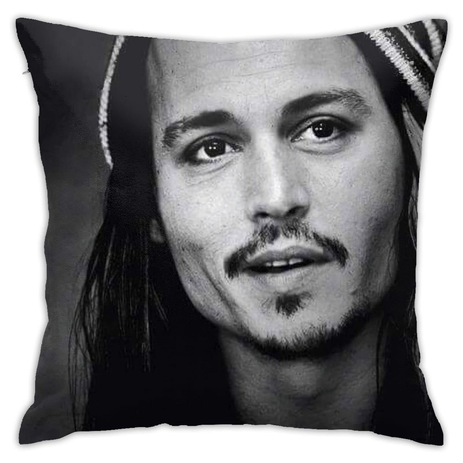 Yingd Johnny Depp Pillow Covers Pillow Cases Indoor Outdoor 45Cm X 45Cm