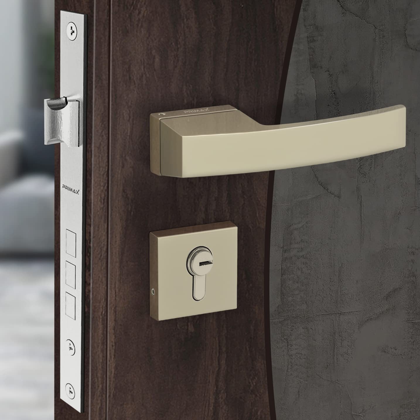 Primax Heavy Duty Door Lock Main Door Lock Set with 3 Keys/Mortise