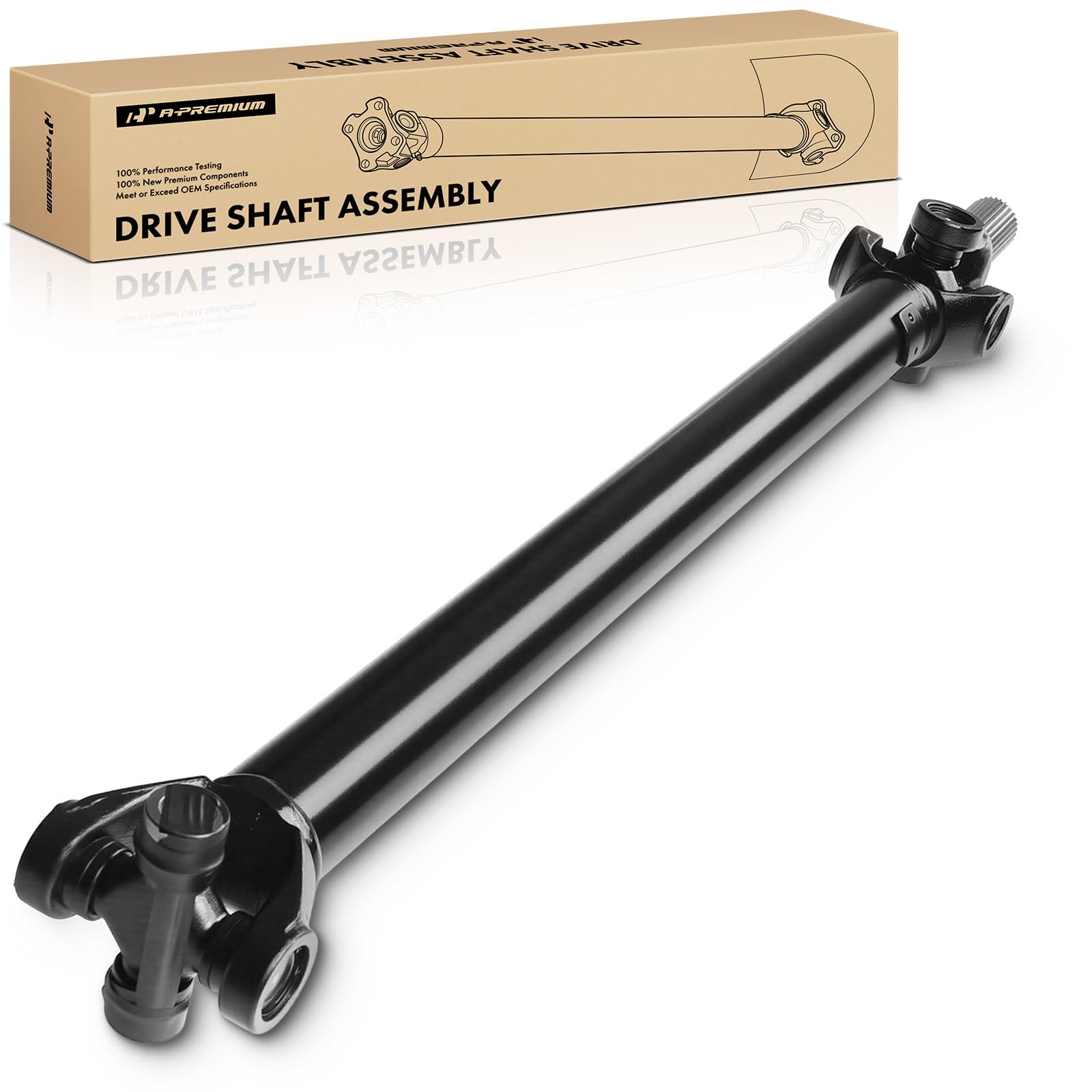 A-Premium 37.28" Front Complete Drive Shaft Prop Shaft Driveshaft Assembly [4WD] Compatible with Chevrolet, GMC Models - Silverado Sierra 1500 2500