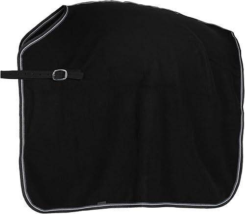 HORZE Kiel Fleece Quarter Sheet - Negro - Caballo