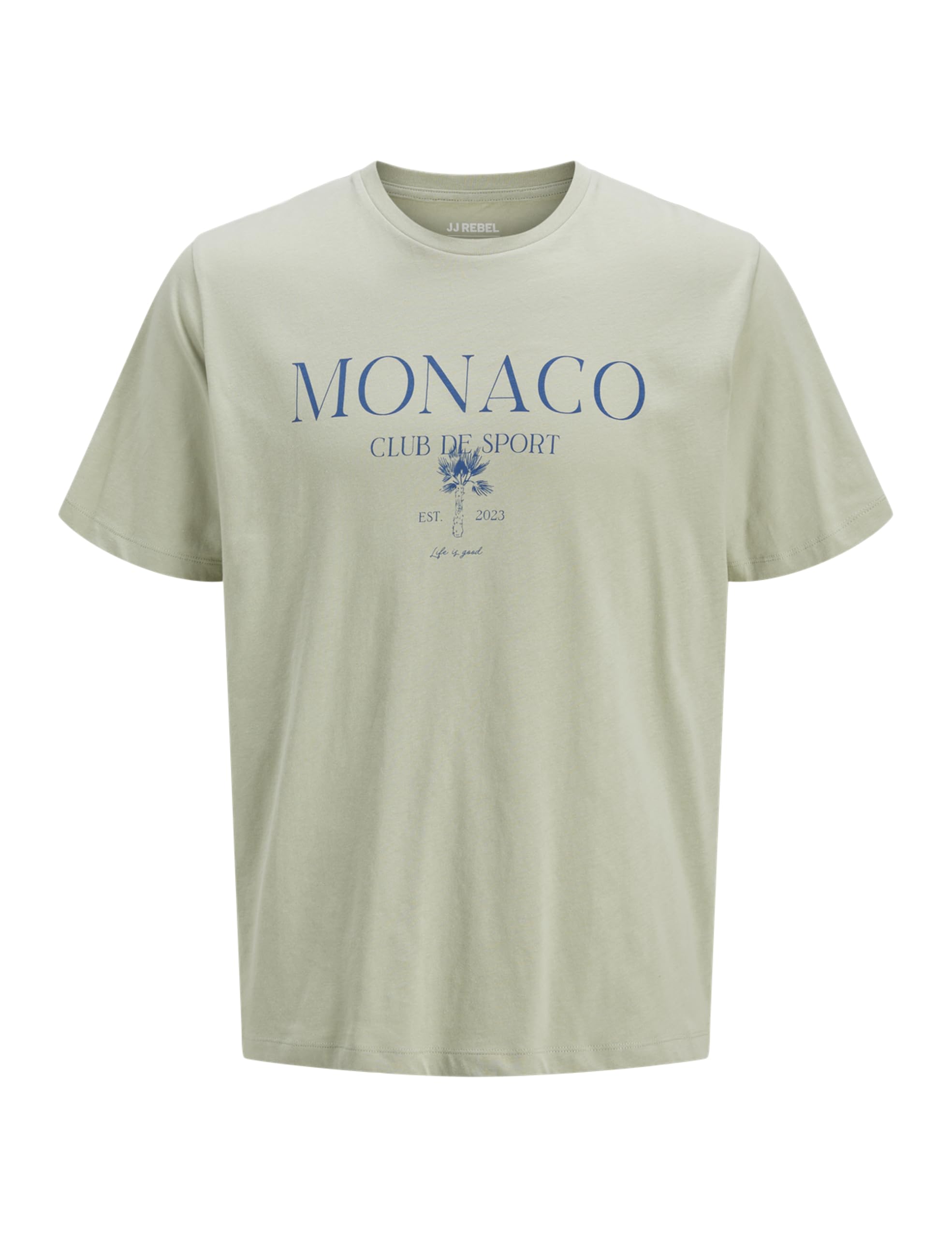 JJ REBEL Jrebmonaco Tee SS Crew Neck, Desert Sage, M