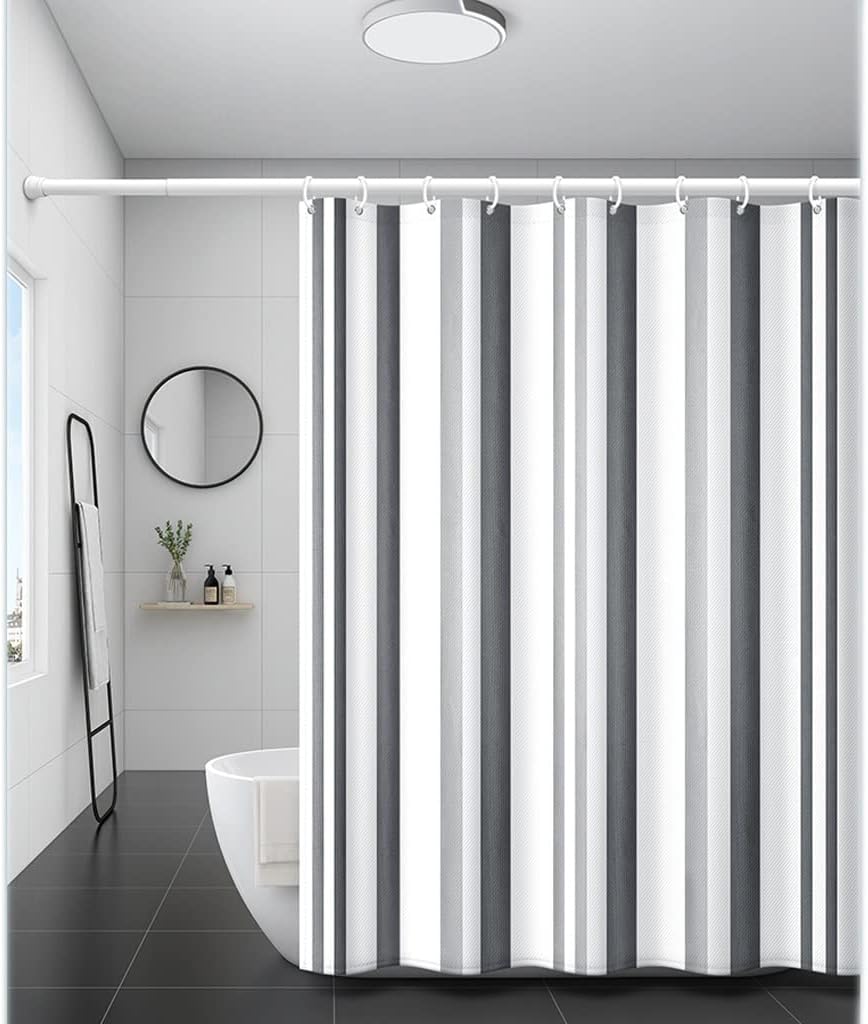 Shower Liner Shower Curtain Bath Shower Curtain Bathroom Door Curtain Partition Curtain Hanging Curtain Thickened Curtain with Hook Shower Curtain Suitable for Bathroom ( Color : D , Size : W71xH7