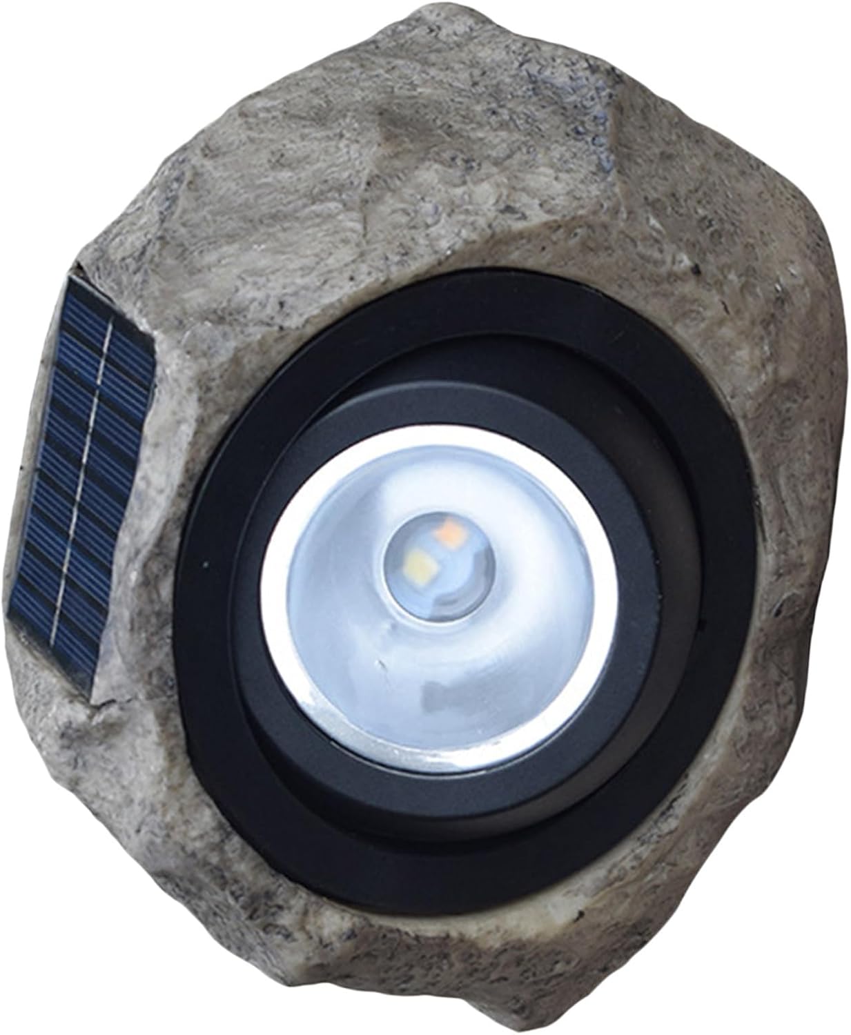 BESPORTBLE Solar Stone Lamp Outdoor Garden Solar Lawn Light Adjustable White Warm Light for Patio Yard Lawn