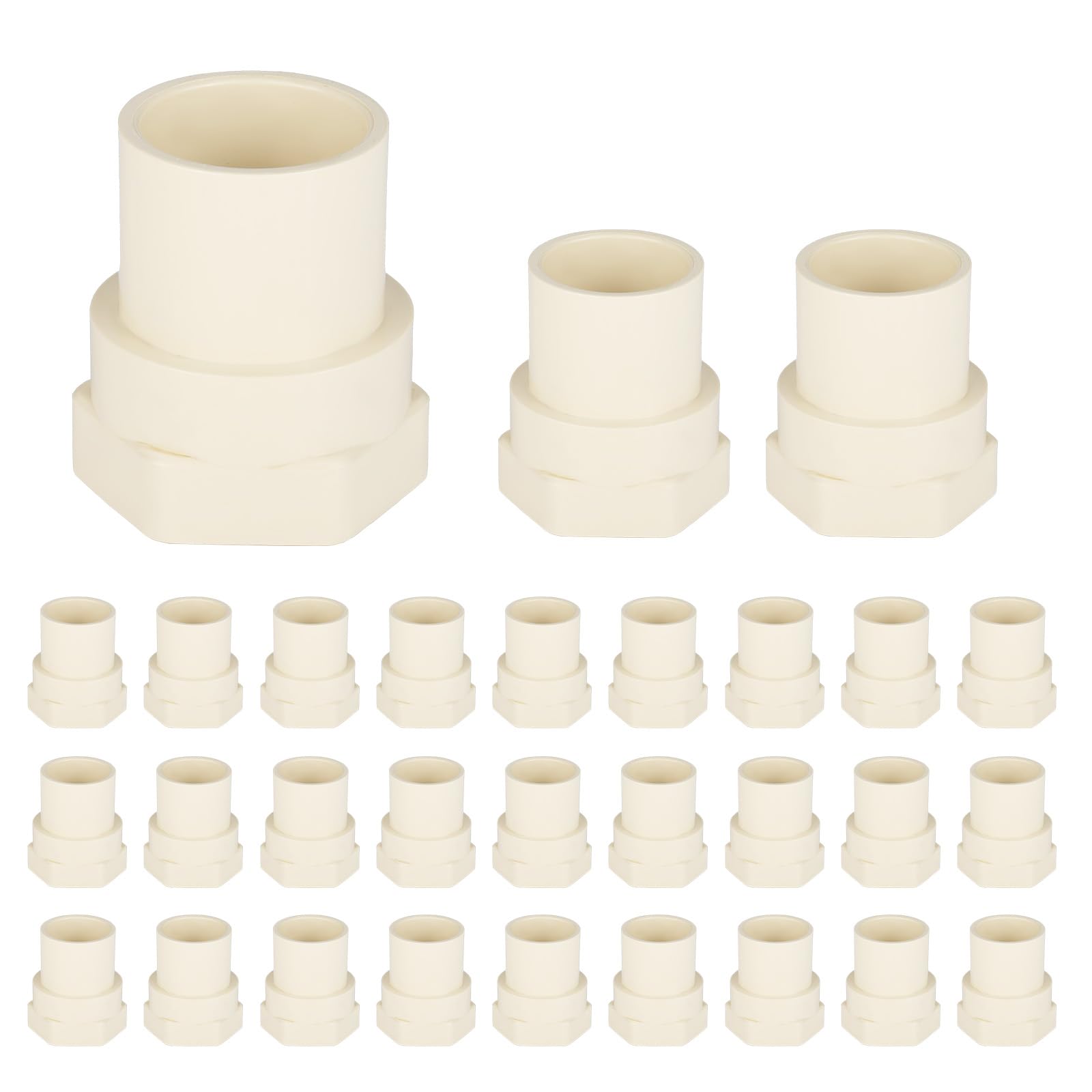 (30 Pack) EFIELD CPVC CTS Female Adapter Fittings, 1" Slip X 1" Female Thread