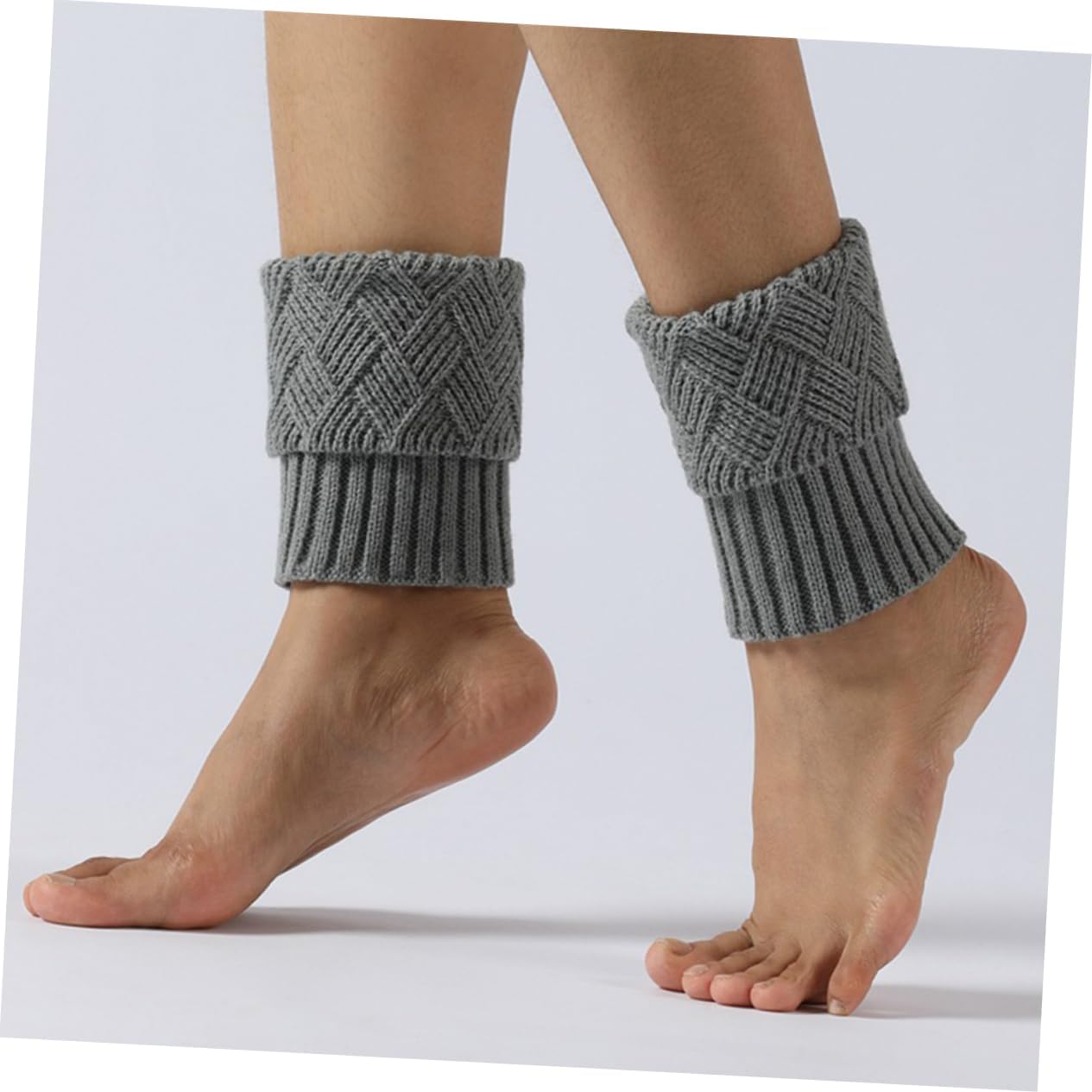 4 Pairs Knitted Leg Warmers for Women Girls Winter Boot Cuffs Warm Leg Covers Crochet Knit Accessories for Cold Weather