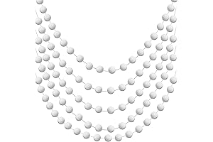 5 Pieces Christmas Felt Ball Garland Set